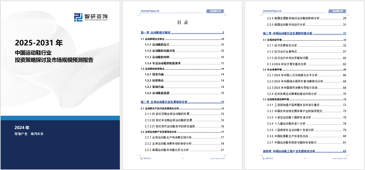 投资前景研究报告（2025-2031年）千亿国际游戏登录中国运动鞋行业发展现状及(图6)